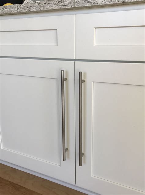 shaker cabinets steel pulls|best handles for shaker cabinets.